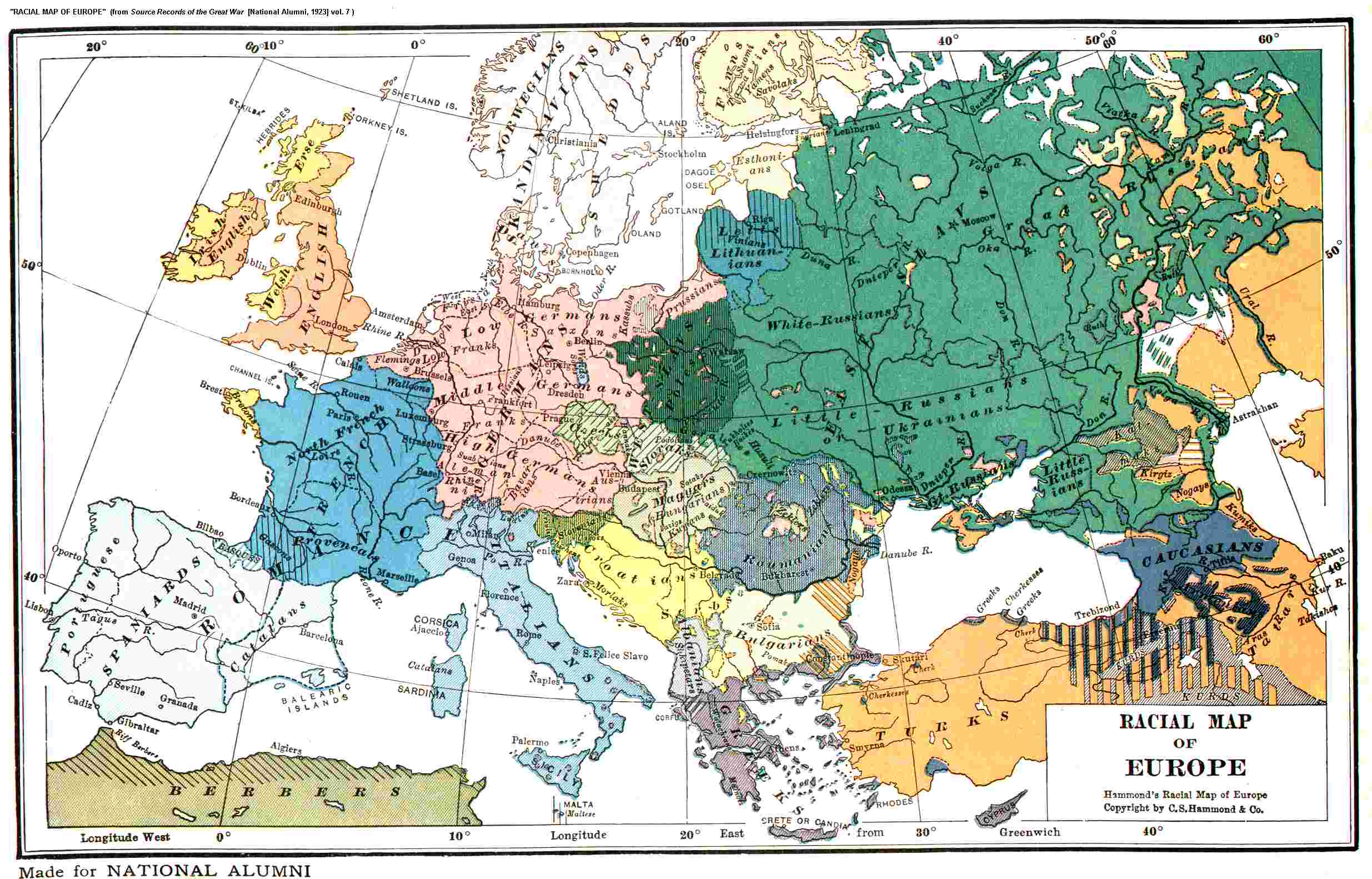 Map Of Europe 1919