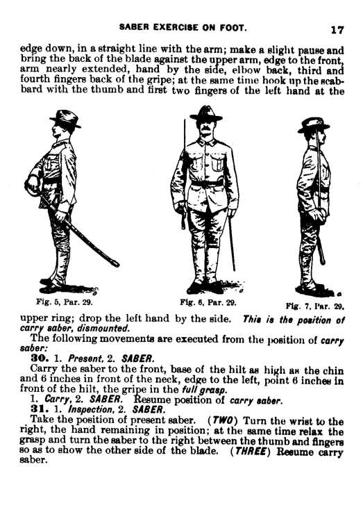Provisional Regulations for Saber Exercise, 1907