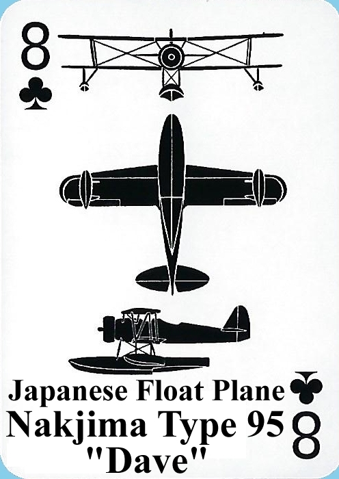 Face of WW II airplane spotter playing card