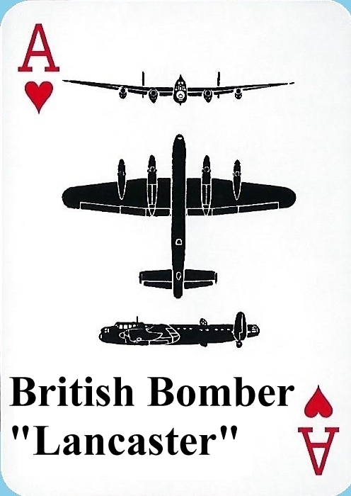 Face of WW II airplane spotter playing card